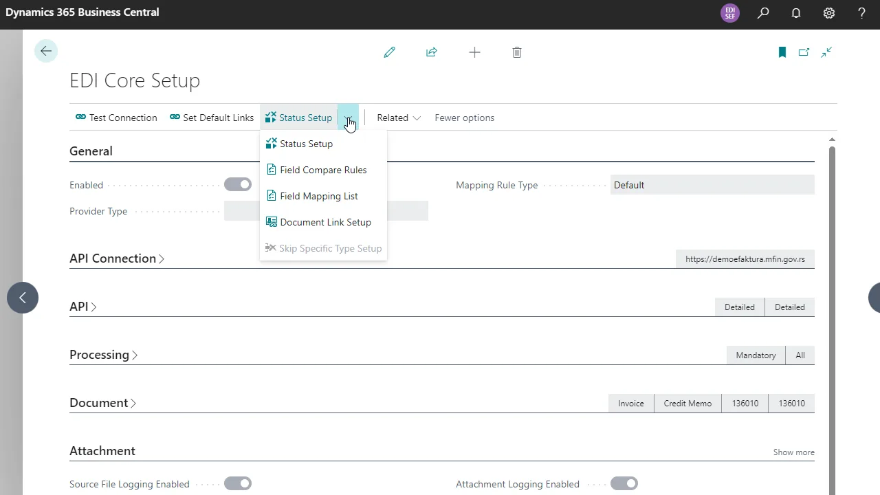 IDC Core Setup
